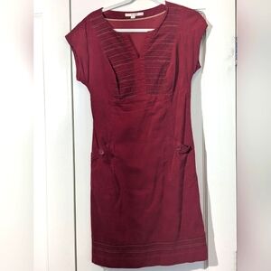 Boden Deep Red Mini Dress